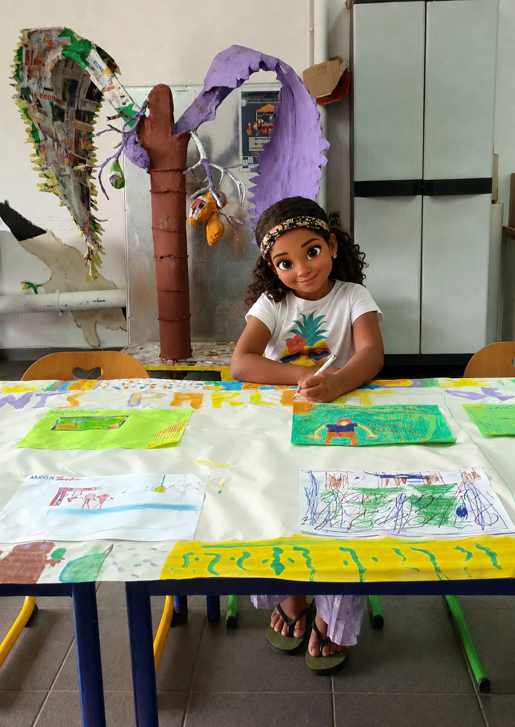 Fille qui dessine